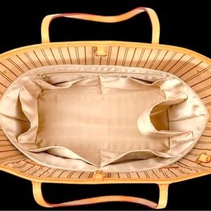 Silky, High-End Satin Purse Organizer: Tailored for Gentle Structure (MSRP $79)